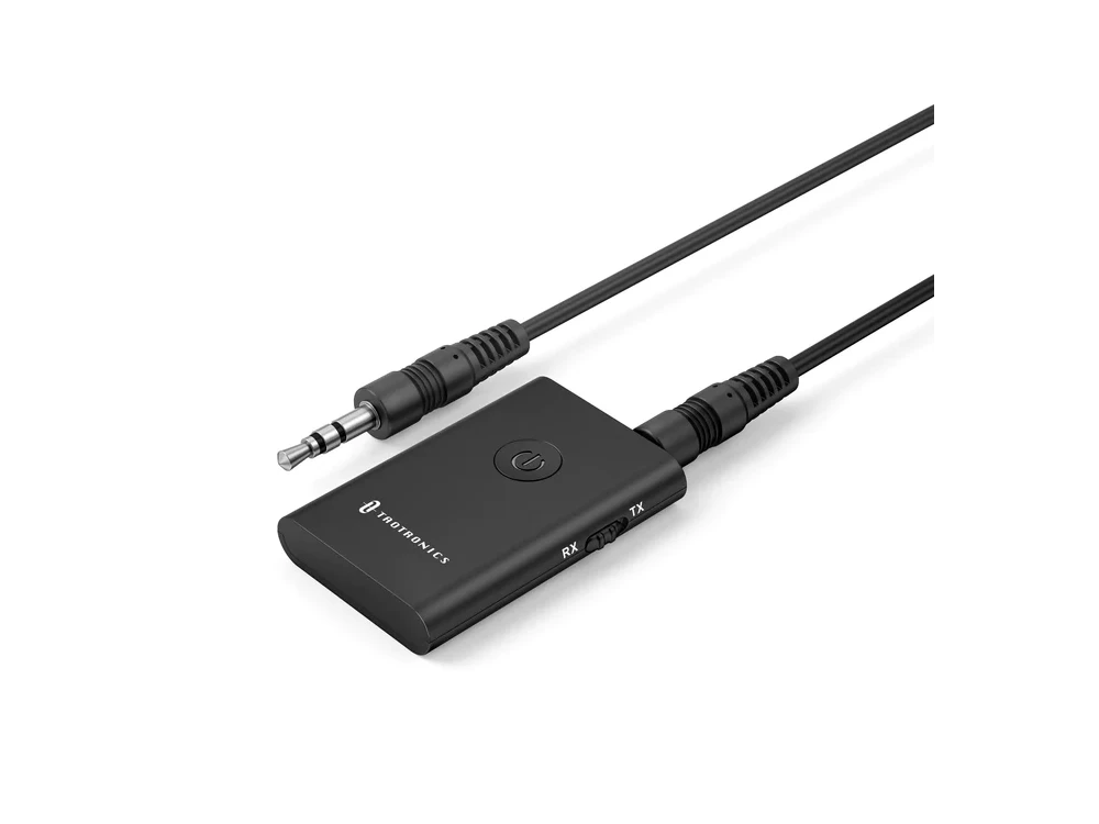 TaoTronics TT-BA015 Bluetooth 5.0 2-in1 Transmitter/Receiver, 3.5mm  Wireless Audio Adapter